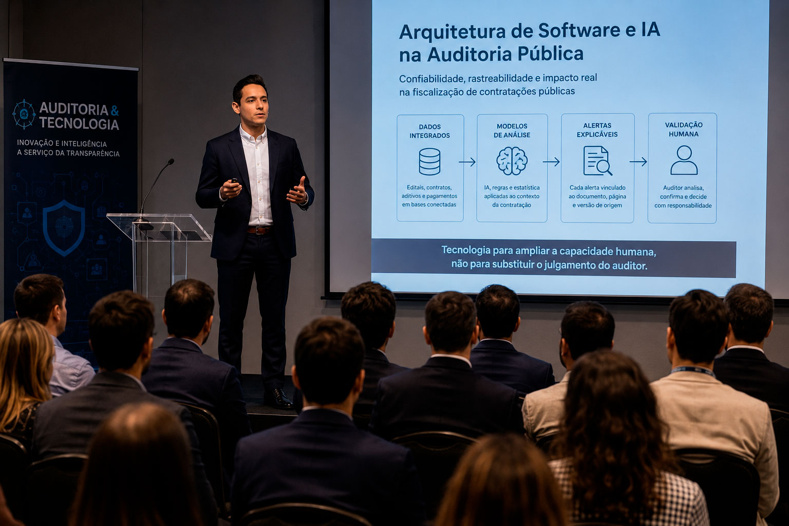 Auditoria pública combina IA e revisão humana contra riscos