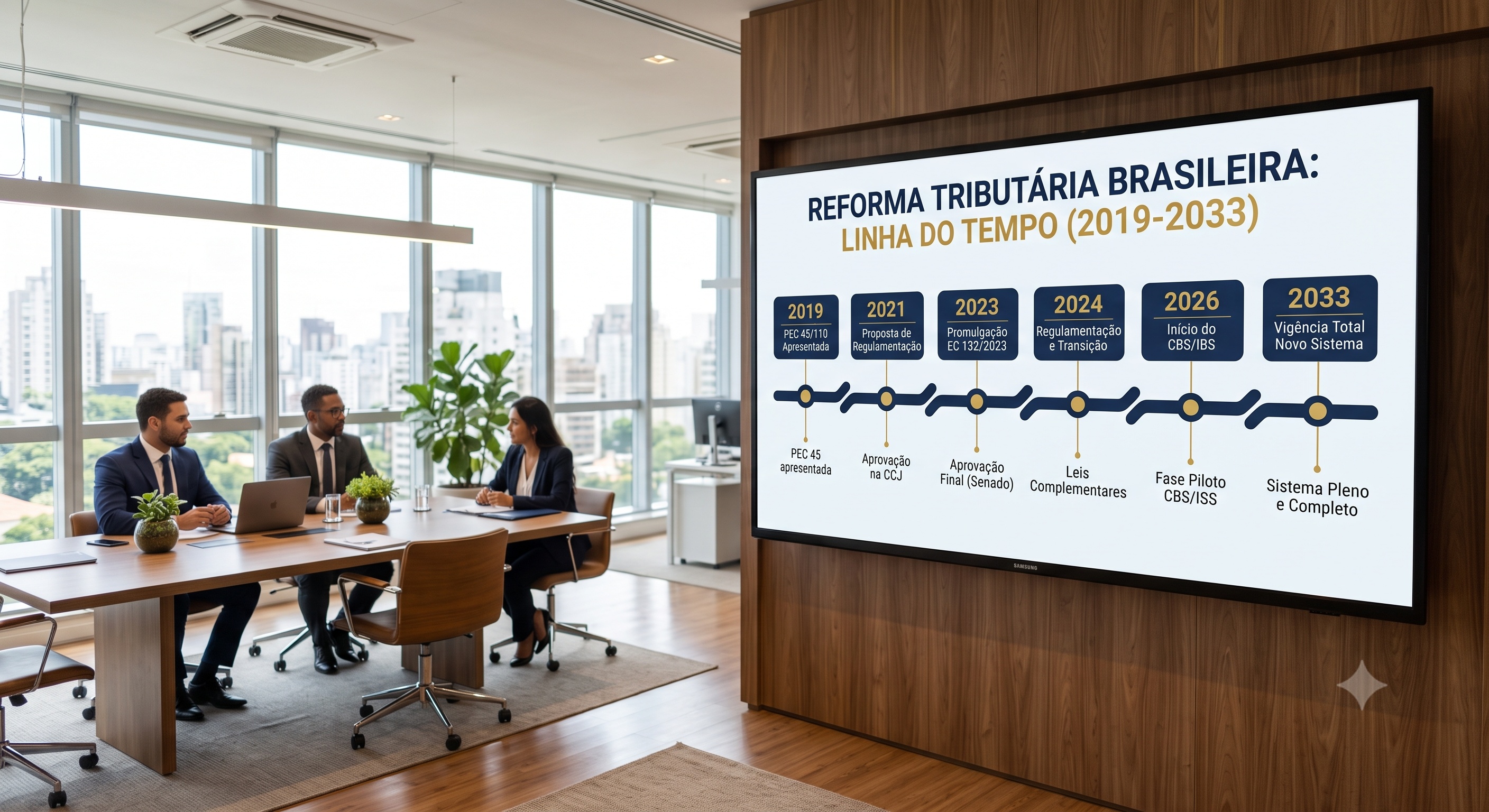 Reforma tributária orienta empresas com linha do tempo