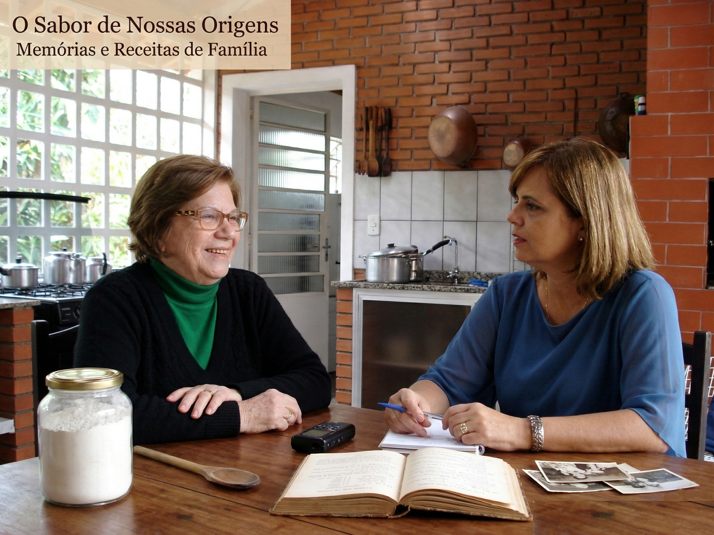 Projeto registra memórias familiares por meio de receitas e histórias