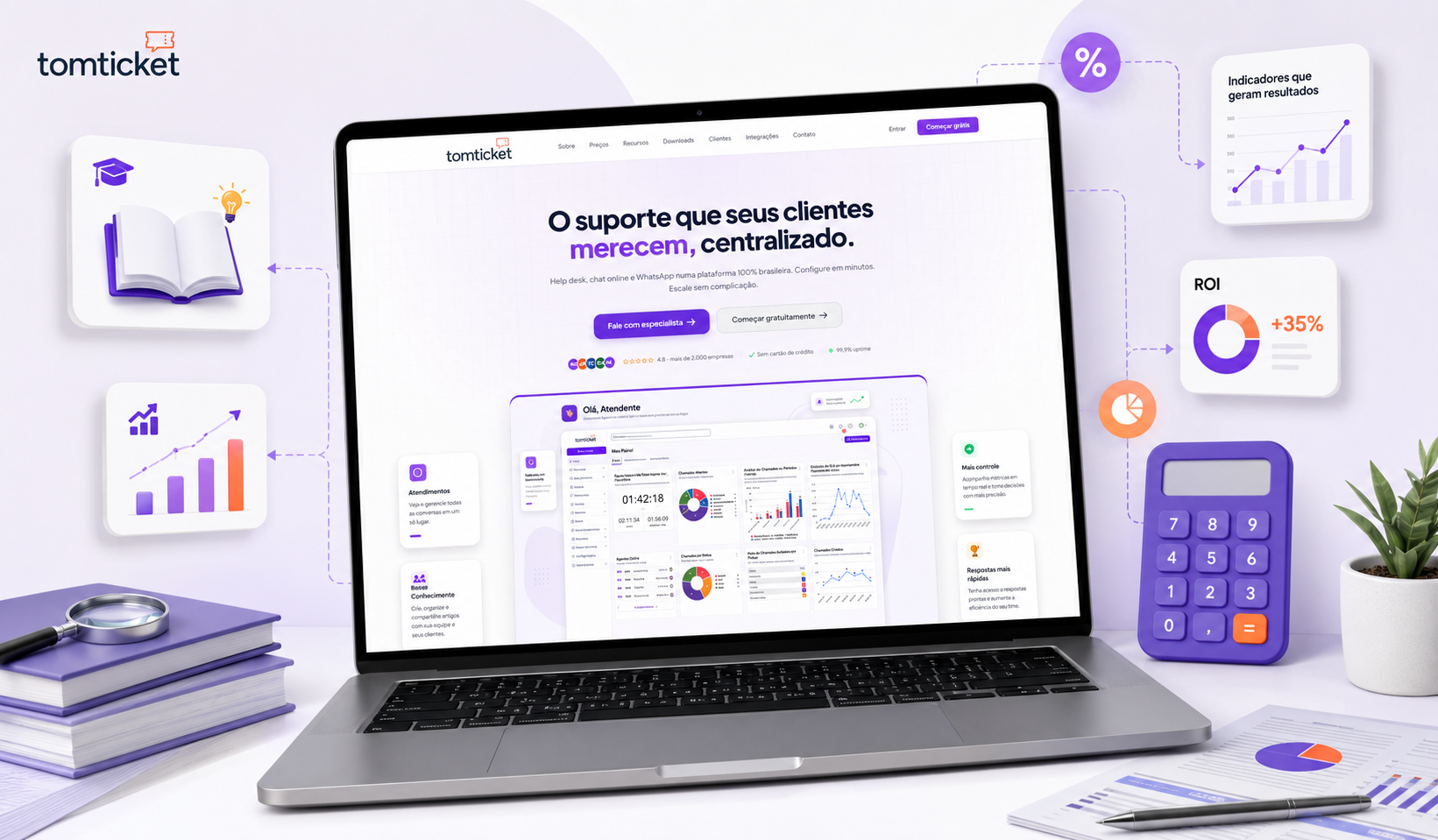 TomTicket lança novo site com conteúdos e calculadora
