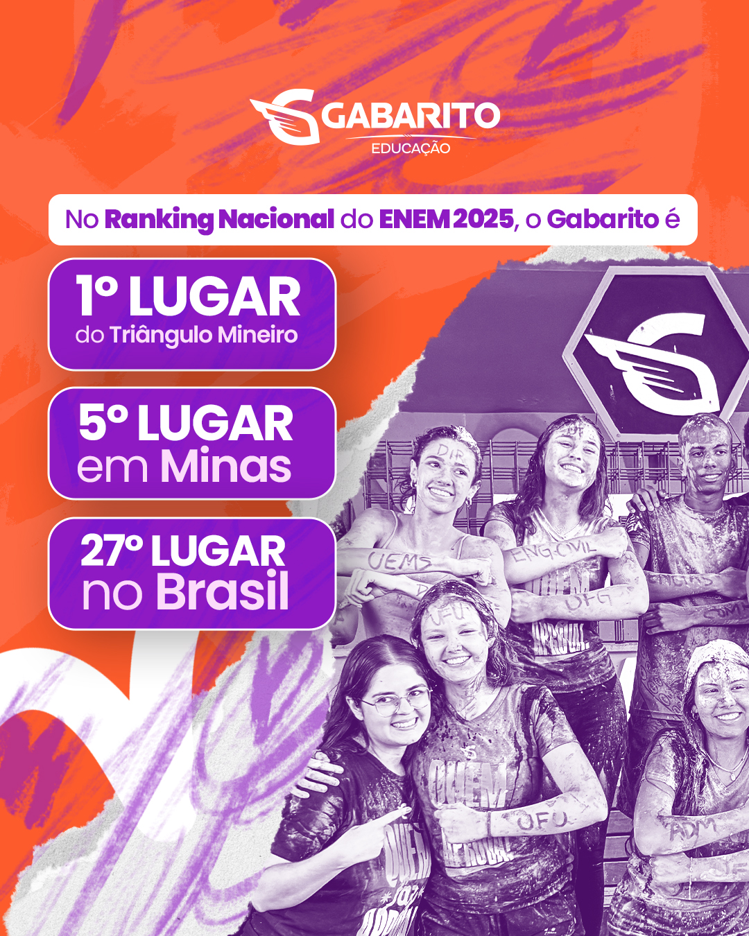 Gabarito Educação conquista 5ª posição no ENEM em Minas